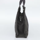 HERMES Her LinePM Hand Bag Canvas Gray Silver Auth 195282A-3