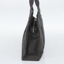 HERMES Her LinePM Hand Bag Canvas Gray Silver Auth 195282A-4