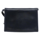 Salvatore Ferragamo Vala Shoulder Bag Canvas Navy Gold Auth 195283-3