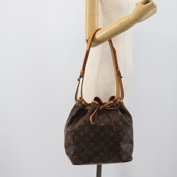 LOUIS VUITTON Monogram Petit Noe Shoulder Bag M42226 LV Auth 195284V