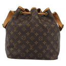 LOUIS VUITTON Monogram Petit Noe Shoulder Bag M42226 LV Auth 195284V-2