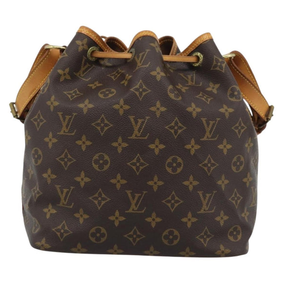 LOUIS VUITTON Monogram Petit Noe Shoulder Bag M42226 LV Auth 195284V