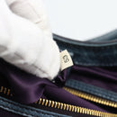 Miu Miu Shoulder Bag Leather 2way Navy Gold Auth 195286M-23