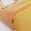 LOUIS VUITTON Monogram Vernis Houston Hand Bag Beige M91004 LV Auth 195288-11