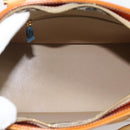 LOUIS VUITTON Monogram Vernis Houston Hand Bag Beige M91004 LV Auth 195288-16