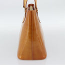 LOUIS VUITTON Monogram Vernis Houston Hand Bag Beige M91004 LV Auth 195288-4