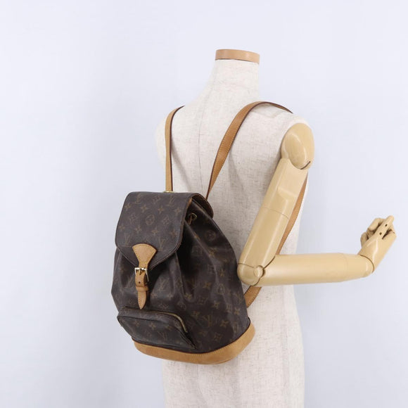 LOUIS VUITTON Monogram Montsouris MM Backpack M51136 LV Auth 195290A