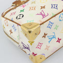 LOUIS VUITTON Monogram Multicolor Trouville Hand Bag White M92663 LV Auth 195291-14