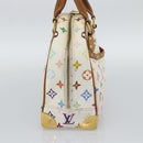 LOUIS VUITTON Monogram Multicolor Trouville Hand Bag White M92663 LV Auth 195291-3