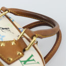 LOUIS VUITTON Monogram Multicolor Trouville Hand Bag White M92663 LV Auth 195291-8