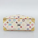 LOUIS VUITTON Monogram Multicolor Trouville Hand Bag White M92663 LV Auth 195291-5