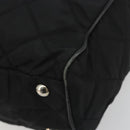 PRADA Chain Shoulder Bag Nylon Black Silver Auth 195292-10