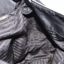 PRADA Chain Shoulder Bag Nylon Black Silver Auth 195292-18
