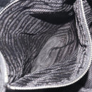 PRADA Chain Shoulder Bag Nylon Black Silver Auth 195292-21