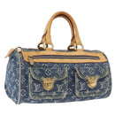 LOUIS VUITTON Monogram Denim Neo Speedy Hand Bag Blue M95019 LV Auth 195293A-1