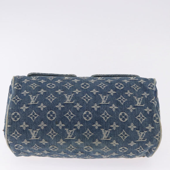 LOUIS VUITTON Monogram Denim Neo Speedy Hand Bag Blue M95019 LV Auth 195293A