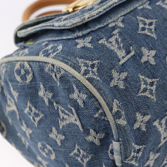 LOUIS VUITTON Monogram Denim Neo Speedy Hand Bag Blue M95019 LV Auth 195293A