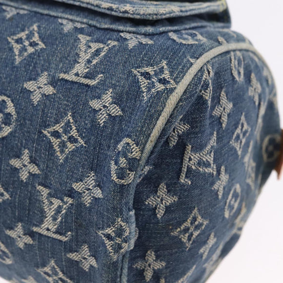 LOUIS VUITTON Monogram Denim Neo Speedy Hand Bag Blue M95019 LV Auth 195293A