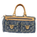 LOUIS VUITTON Monogram Denim Neo Speedy Hand Bag Blue M95019 LV Auth 195293A-13