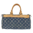 LOUIS VUITTON Monogram Denim Neo Speedy Hand Bag Blue M95019 LV Auth 195293A-2