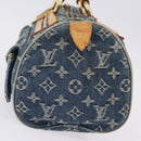 LOUIS VUITTON Monogram Denim Neo Speedy Hand Bag Blue M95019 LV Auth 195293A-3