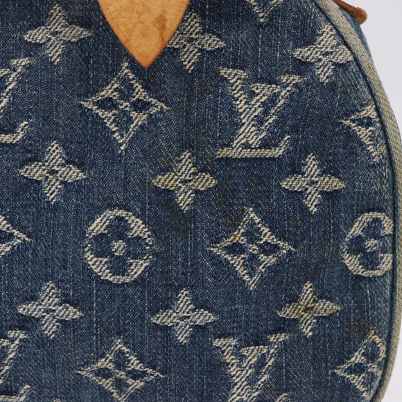 LOUIS VUITTON Monogram Denim Neo Speedy Hand Bag Blue M95019 LV Auth 195293A