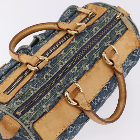 LOUIS VUITTON Monogram Denim Neo Speedy Hand Bag Blue M95019 LV Auth 195293A