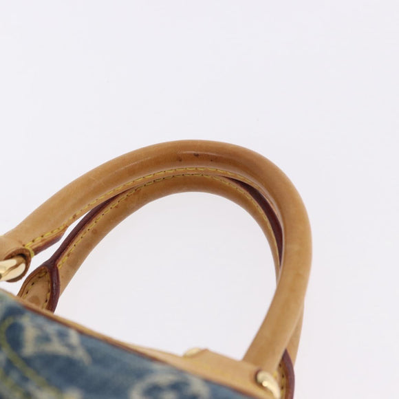 LOUIS VUITTON Monogram Denim Neo Speedy Hand Bag Blue M95019 LV Auth 195293A
