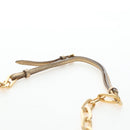 Miu Miu Chain Shoulder Bag Tweed Orange Gold Auth 195294SAM-9