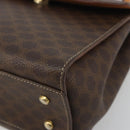 CELINE Macadam Canvas Star ball Hand Bag PVC Leather Brown Gold Auth 195298-10
