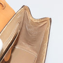 CELINE Macadam Canvas Star ball Hand Bag PVC Leather Brown Gold Auth 195298-18