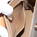 CELINE Macadam Canvas Star ball Hand Bag PVC Leather Brown Gold Auth 195298-22