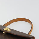 CELINE Macadam Canvas Star ball Hand Bag PVC Leather Brown Gold Auth 195298-8