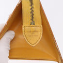 LOUIS VUITTON Epi Sac Triangle Hand Bag Yellow M52099 LV Auth 195299-17