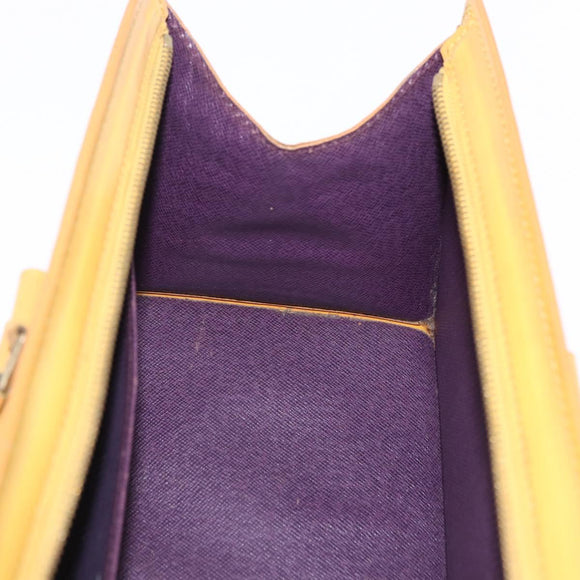 LOUIS VUITTON Epi Sac Triangle Hand Bag Yellow M52099 LV Auth 195299