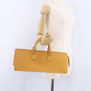 LOUIS VUITTON Epi Sac Triangle Hand Bag Yellow M52099 LV Auth 195299-21