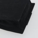 FENDI Shoulder Pouch Mamma Baguette Cotton Jersey Black Silver Auth 195300A-13