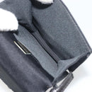 FENDI Shoulder Pouch Mamma Baguette Cotton Jersey Black Silver Auth 195300A-19