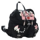 PRADA robot Backpack Nylon Black Silver Auth 195301V-1