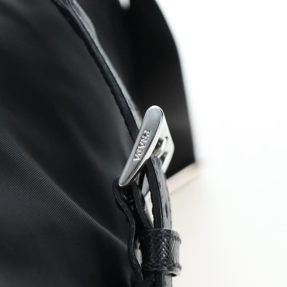 PRADA robot Backpack Nylon Black Silver Auth 195301V