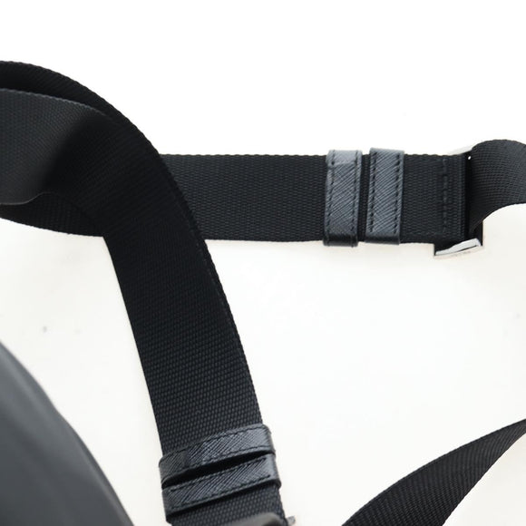 PRADA robot Backpack Nylon Black Silver Auth 195301V