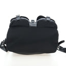 PRADA robot Backpack Nylon Black Silver Auth 195301V-5