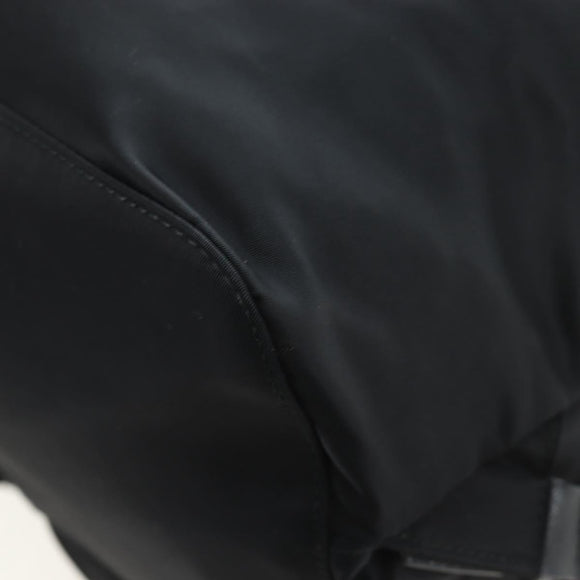 PRADA robot Backpack Nylon Black Silver Auth 195301V