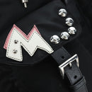PRADA robot Backpack Nylon Black Silver Auth 195301V-20