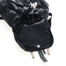 PRADA robot Backpack Nylon Black Silver Auth 195301V-26