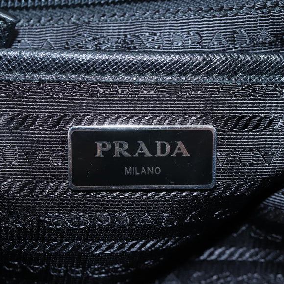 PRADA robot Backpack Nylon Black Silver Auth 195301V