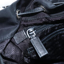 PRADA robot Backpack Nylon Black Silver Auth 195301V-31