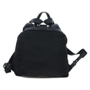 PRADA robot Backpack Nylon Black Silver Auth 195301V-2