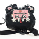 PRADA robot Backpack Nylon Black Silver Auth 195301V-6