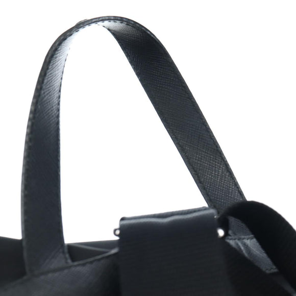 PRADA robot Backpack Nylon Black Silver Auth 195301V